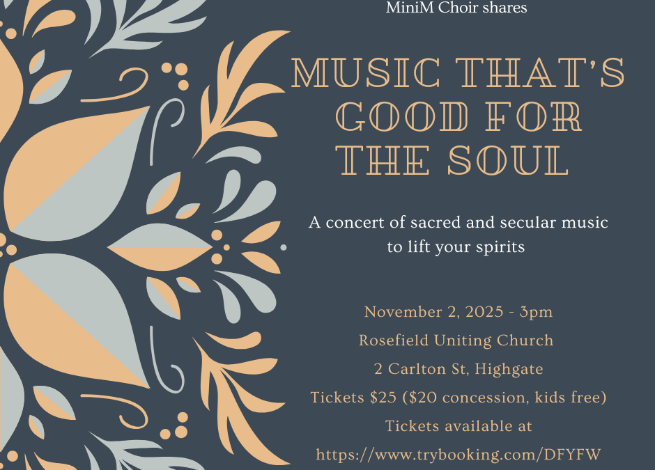 Music that’s Good for the Soul – MiniM concert